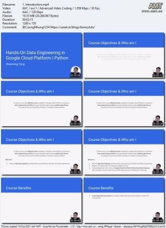 Udemy Hands On Data Engineering in Google Cloud Platform Python