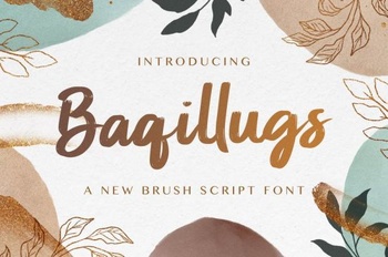 DesignOptimal Baqillugs Brush Script Font