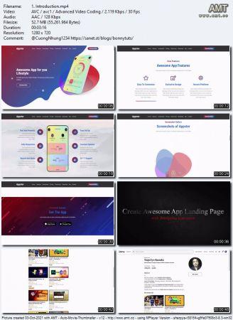 Udemy Create Awesome App Landing Page with Wordpress Elementor