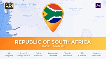 DesignOptimal Videohive South Africa Map Republic of South Africa Travel Map 29898312