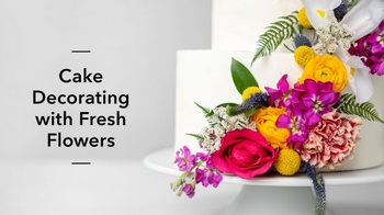 CourseWikia Cake Decorating With Fresh Flowers