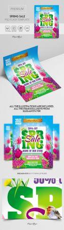 DesignOptimal Spring Sale Premium PSD Flyer Template