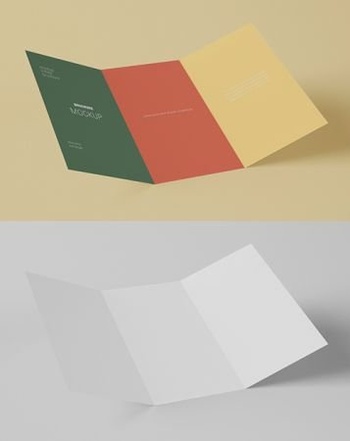 DesignOptimal Trifold Brochure Mockup 343940283