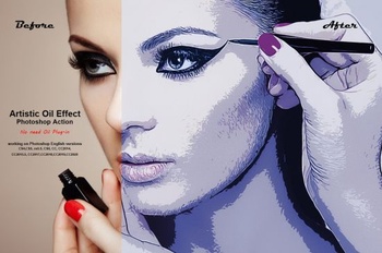 DesignOptimal CreativeMarket Artistic Oil Effect Photoshop Action 5357821