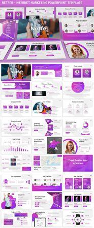 DesignOptimal Netfer Internet Marketing Powerpoint Template