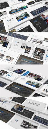 DesignOptimal Car Parts Store Powerpoint Keynote and Google Slide Template