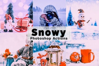 DesignOptimal Snow Photoshop Actions