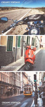 DesignOptimal Creamy Vintage Photoshop Action