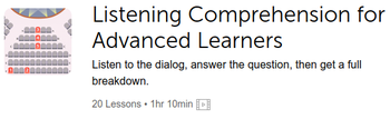 SpanishPod101❺ Listening Comprehension for Advanced Learners Advanced