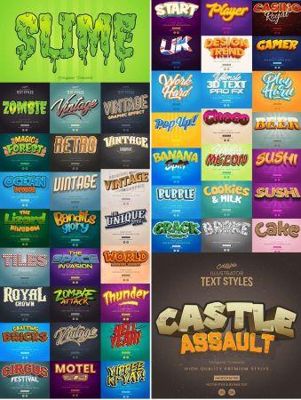 DesignOptimal Collection of 47 Text Style Template