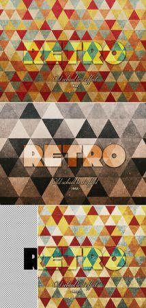 DesignOptimal Hipster Retro Text Effect Mockup 383361664