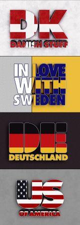 DesignOptimal 3D Flag Text Effect 383918384