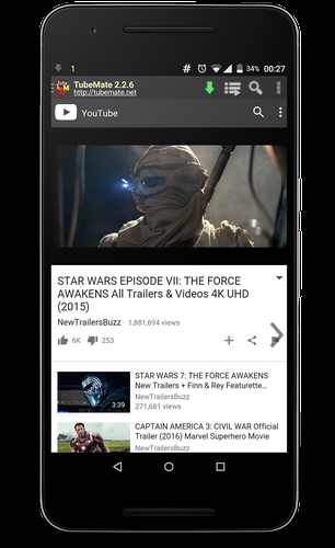 TubeMate YouTube Downloader v3 4 9 build 1336 Ad Free Mod Apk