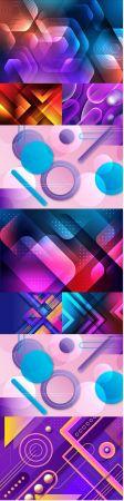 DesignOptimal Gradient abstract design geometric background shape 2