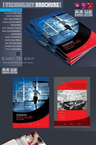DesignOptimal Technology Brochure Catalog Template