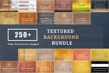 DesignOptimal 250 Texture Backgrounds Full Pack