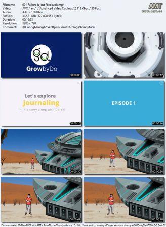 Udemy Journaling Derek learns Journaling Movie Course