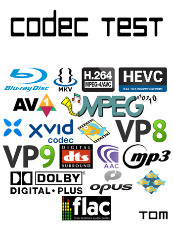 Test Codec 2021 vA T0M AVC HEVC AV1 XVID MPEG 2 THEORA VP8 VP9 DTS AAC AC3 EAC3 OPUS VORBIS MP3 FLAC SRT ASS PGS VOB