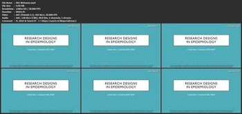 Udemy Research Designs in Epidemiology