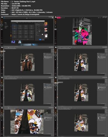 FreeCourseWeb Photoshop Project Vector Clothing