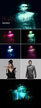 DesignOptimal Ghosting Effect Mockup 387457313