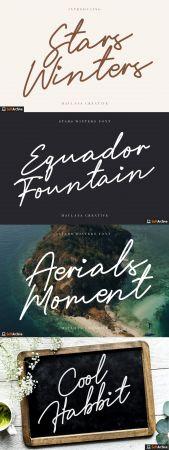 DesignOptimal Creativemarket Stars Winters Typeface 4846367