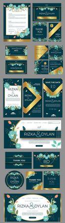 DesignOptimal Flower wedding posts on instagram and stationery