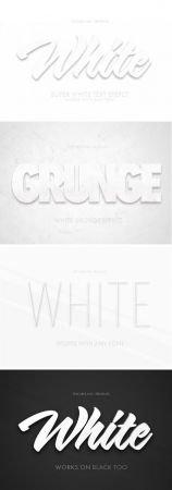 DesignOptimal White 3D Text Effect Mockup Bundle 324047134