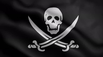 DesignOptimal Videohive Pirate Flag Loop Background 4K 30443325
