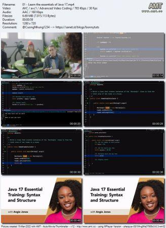 Linkedin Java 17 Essential Training Syntax and Structure