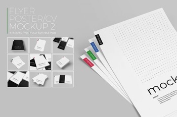 DesignOptimal CreativeMarket Flyer Poster CV Mockup 2 4553767