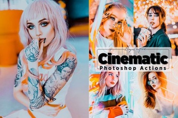 DesignOptimal Cinematic Neon Photoshop Actions