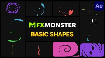 DesignOptimal Videohive Basic Shapes Pack After Effects 29383516