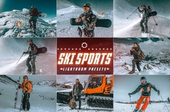 DesignOptimal ski Sports Winter Lightroom Presets
