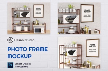 DesignOptimal Minimalist Frame Mockup Nuzie 5HKYM9R