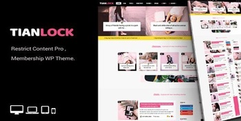 DesignOptimal ThemeForest TianLock WP v2 0 Restrict Content Pro Membership WordPress Theme 21579115