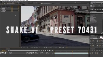 DesignOptimal Motion Arrays After Effects Shake v1 Preset 70431
