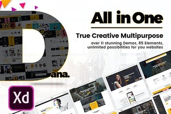 DesignOptimal Dana Ultimate Multi Purpose Business XD Template