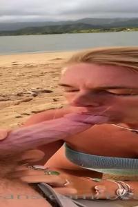 OnlyFans 2023 Beachbaby69 BG Beach Sex W Cum On Pussy XXX 720p HEVC x265 PRT XvX