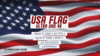 DesignOptimal Videohive USA Flag Ultra UHD 4K 27279708