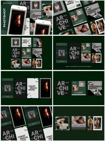 DesignOptimal Photshop Instagram Templates 8272874