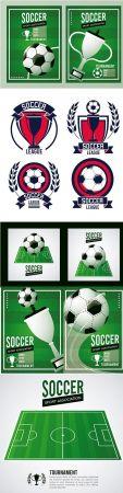 DesignOptimal Soccer League Sport Poster with Football Camp