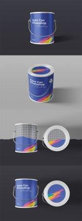 DesignOptimal Paint Can Mockups