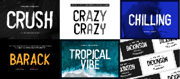 DesignOptimal Crush Display Font