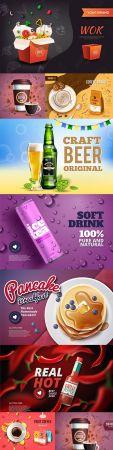 DesignOptimal Food and drink advertising design template