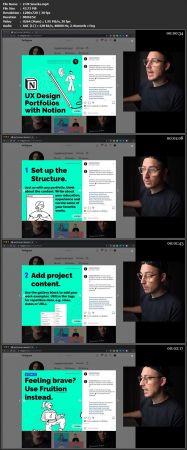 CourseWikia Skillshare UX Design Portfolios with Notion
