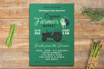 DesignOptimal Organic Farmer Market Flyer