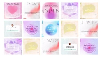 DesignOptimal Videohive Affirmations phrases post instagram 32527105