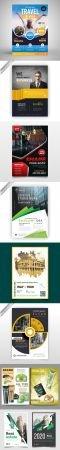 DesignOptimal 8 Multipurpose Flyers Posters Vector Templates Collection