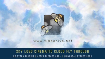 DesignOptimal Videohive Sky Logo Cinematic Cloud Fly Through 25712011
